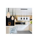 Triple pendant lamps - Azzardo IZZA 3 SHINY WHITE 3xE14 Pendant White Gloss AZ2320 - product 2