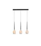 Triple pendant lamps - Azzardo IZZA 3 SHINY WHITE 3xE14 Pendant White Gloss AZ2320 - product 3