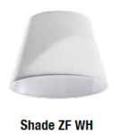 Pendant lamps with lampshade - AZzardo ZYTA S 1xE27 ALU AZ2298 + Lampshade 30cm Pendant - product 2