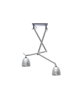 AZzardo ZYTA 2 S Wisząca Alu/Alu 2xE27 MD2300-2S Alu/Alu