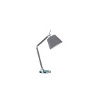 Table lamps with lampshade - AZzardo ZYTA S Desk Alu/GR 1xE27 MT2300-S Alu/GR - product 1