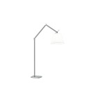 Floor lamps with lampshade - AZzardo ZYTA FLOOR Floor Alu/WH 1xE27 ML2300-L Alu/WH. - product 1