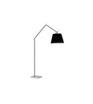 Floor lamps with lampshade - AZzardo ZYTA FLOOR Floor Alu/BK 1xE27 ML2300-L Alu/BK - product 1