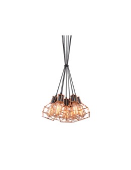 Azzardo CARRON 7 COPPER 7xE27 Wisząca Miedź AZ2142