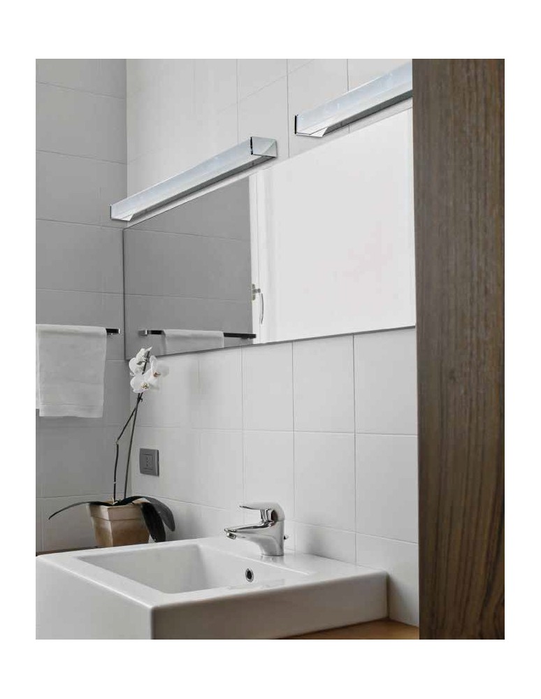 Bathroom wall lamps - Azzardo PETER 90 3000 CHROME 1xLED Wall mounted chrome IP44 AZ2086 - product kolory-swiatla.pl 3