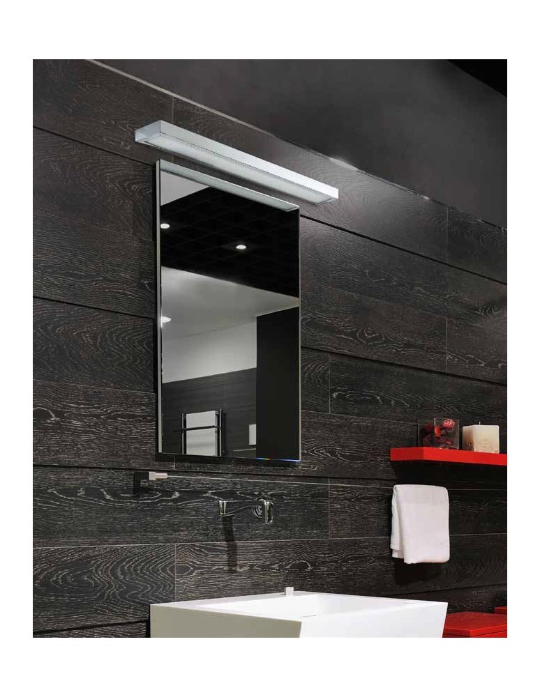 Bathroom wall lamps - Azzardo RADO 90 3000 CH 1xLED Wall Mounted Chrome IP44 AZ2077 - product kolory-swiatla.pl 1