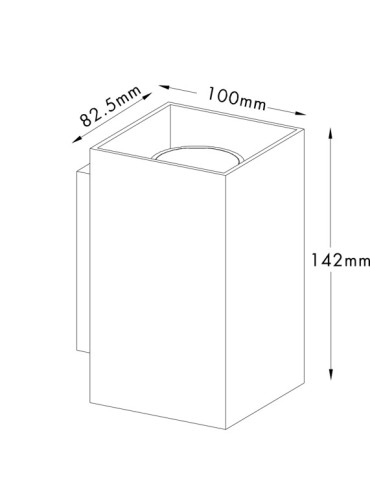 Zuma Line SANDY SQUARE Kinkiet Biały 2xGU10 92697 - produkt 2