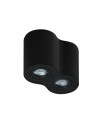 Azzardo BROSS 2 BLACK 2xGU10 Natynkowa Czarny AZ2136
