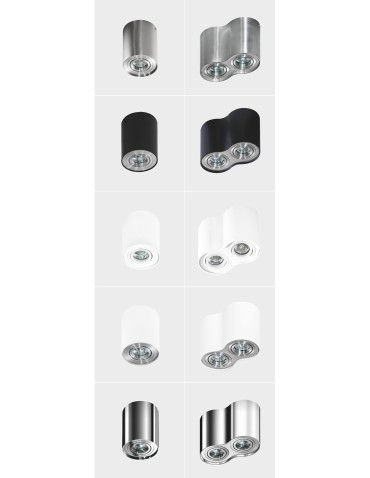 Azzardo BROSS 2 BLACK 2xGU10 Surface Mounted Black AZ2136 - product 2