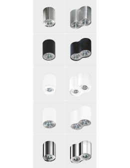 Azzardo BROSS 2 BLACK 2xGU10 Natynkowa Czarny AZ2136 - produkt 2