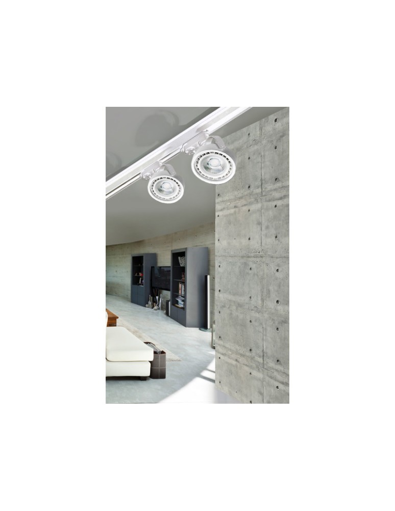 Lamps for 3-phase busbars - Azzardo JERRY TRACK WHITE 1xES111 Spotlight For Busbar 3F White AZ2459 - product kolory-swiatla.pl 2