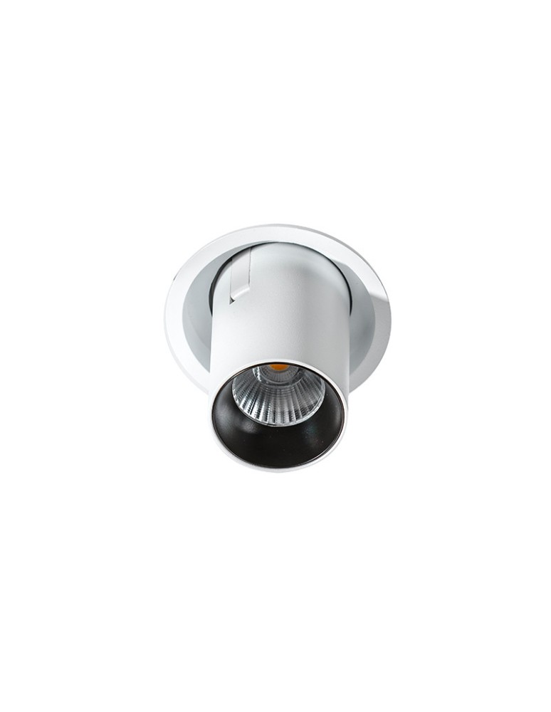 Recessed ceiling spotlights - Azzardo LUNA 15W DIMM WHITE 1xLED Recessed White/Black AZ2828 - product kolory-swiatla.pl 4