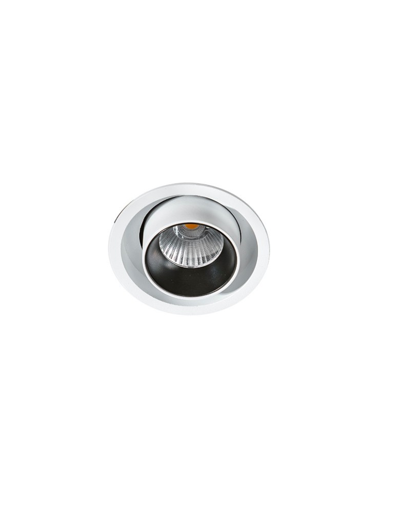 Recessed ceiling spotlights - Azzardo LUNA 15W DIMM WHITE 1xLED Recessed White/Black AZ2828 - product kolory-swiatla.pl 5