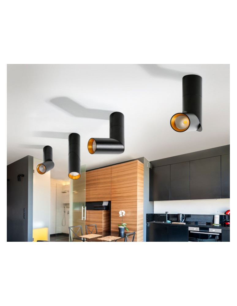 LED headlights - Azzardo SANTOS WHITE 1xLED Ceiling Spotlight White AZ2417 - product kolory-swiatla.pl 2