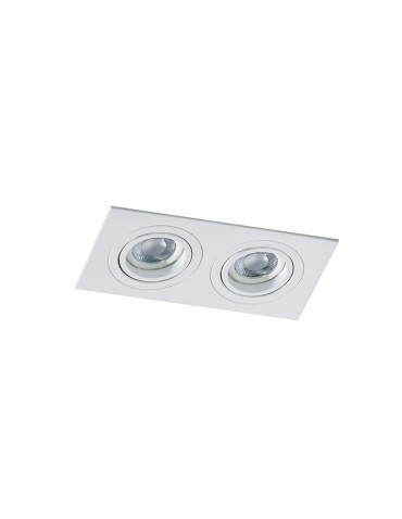 Azzardo CARO 2 SQUARE WHITE 2xGU10 Recessed White AZ2436