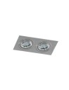 Azzardo CARO 2 SQUARE ALUMINIUM 2xGU10 Recessed Aluminium AZ2438