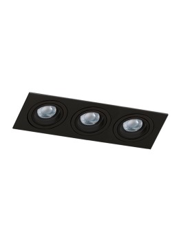 Azzardo CARO 3 SQUARE BLACK 3xGU10 Recessed Black AZ2440
