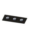 Azzardo CARO 3 SQUARE BLACK 3xGU10 Recessed Black AZ2440