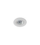 Round flush-mounted lamps - Azzardo CARO ROUND WHITE 1xGU10 Recessed White AZ2430 - product 1