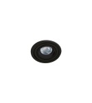Round flush-mounted lamps - Azzardo CARO ROUND BLACK 1xGU10 Recessed Black AZ2431 - product 1
