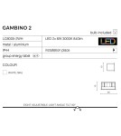 Wall lamps - Azzardo GAMBINO 2 WHITE 2xLED Wall-mounted White IP54 AZ1882 - product 3