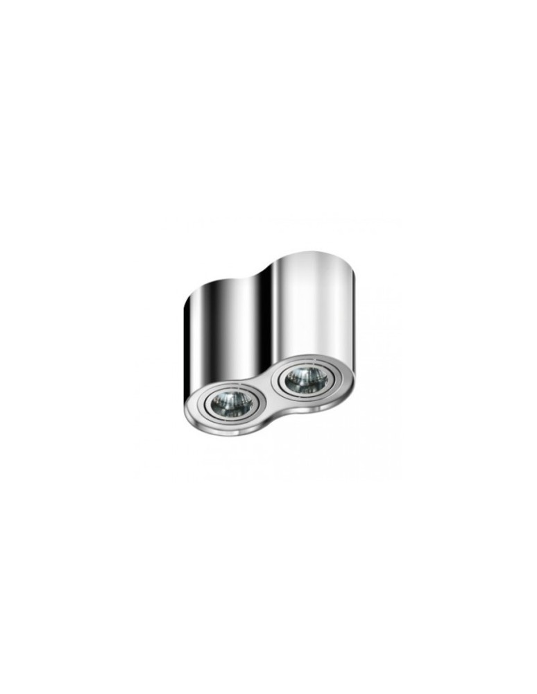 Ceiling luminaires for replaceable light source - Azzardo BROSS 2 CHROME 2xGU10 Surface Mounted Chrome AZ0941 - product kolory-swiatla.pl 1