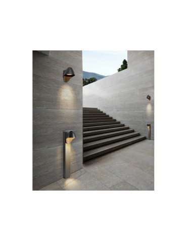 Azzardo MATERA WALL 1xGU10 Zewnętrzna Ścienna Ciemny Szary IP54 AZ2184 - produkt 2