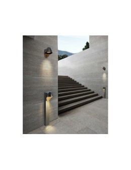 Azzardo MATERA WALL 1xGU10 Zewnętrzna Ścienna Ciemny Szary IP54 AZ2184 - produkt 2