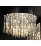 Ceiling lamps with crystals - ITALUX Spillo Plafond 10xG4 MX51113-10B - product 1