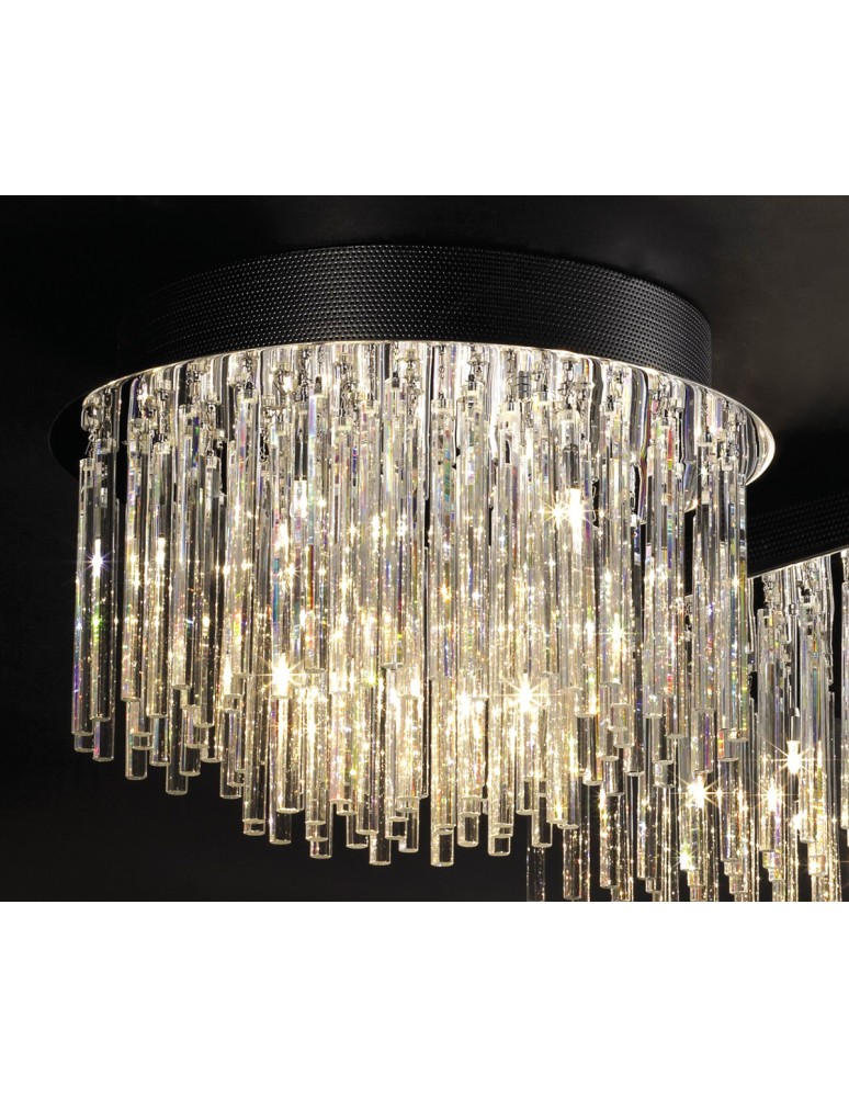 Ceiling lamps with crystals - ITALUX Spillo Plafond 10xG4 MX51113-10B - product kolory-swiatla.pl 1