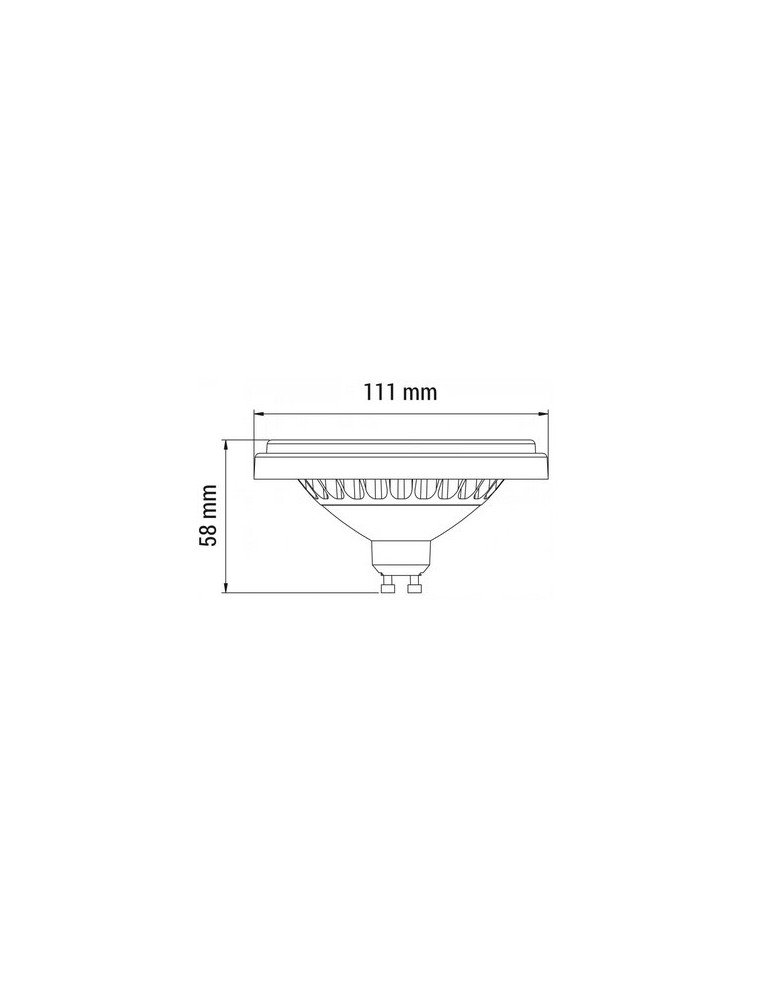 LED ES111 GU10 230V bulbs - OXYLED PERFECTCOLOR ES111 COB 15W 1200lm CRI90 40° 3000K Black 891889. - product kolory-swiatla.pl 2