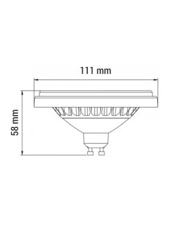 OXYLED PERFECTCOLOR ES111 COB 15W 1200lm CRI90 40° 3000K Black 891889. - product 2