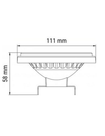 OXYLED PERFECTCOLOR AR111 12W 900lm CRI90 45° 4000K Srebrny 892329 - produkt 2