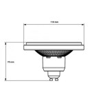 LED ES111 GU10 230V bulbs - OXYLED PERFECTCOLOR ES111 12W 960lm CRI90 45° 3000K Silver 892275 - product 2