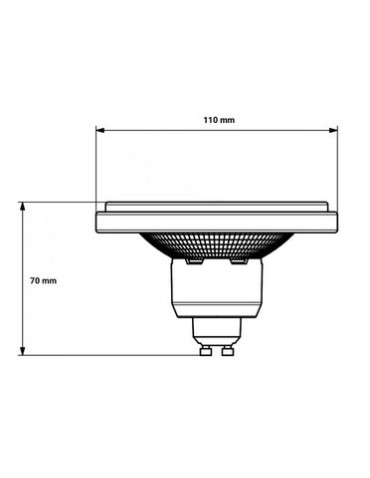 OXYLED PERFECTCOLOR ES111 12W 960lm CRI90 45° 3000K Silver 892275 - product 2