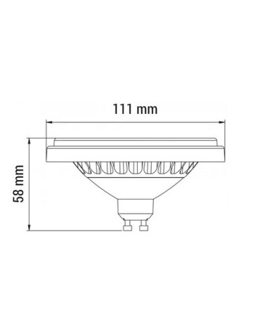 OXYLED PERFECTCOLOR ES111 15W 1200lm CRI90 120° 4000K Biały 894309 - produkt 2