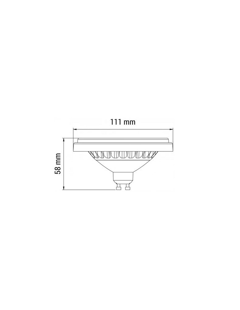 LED ES111 GU10 230V bulbs - OXYLED PERFECTCOLOR ES111 15W 1200lm CRI90 120° 4000K White 894309. - product kolory-swiatla.pl 2