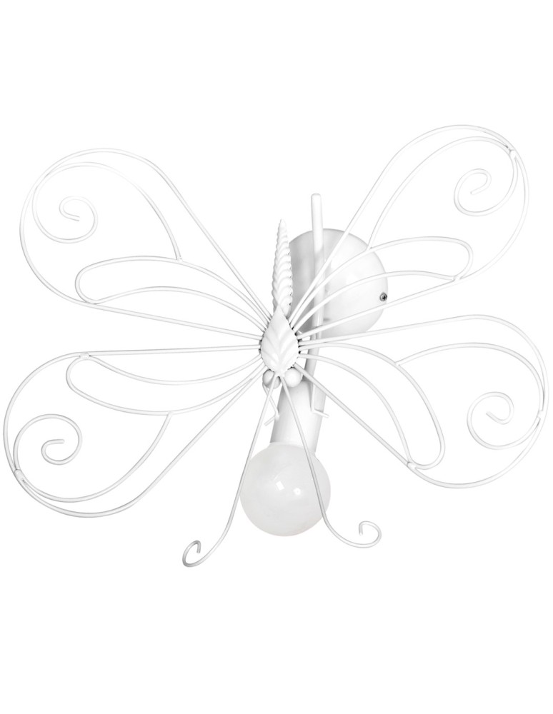 Children's wall lamps - Milagro MOTYL 2 WHITE 1 x E27 MLP5331 - product kolory-swiatla.pl 2