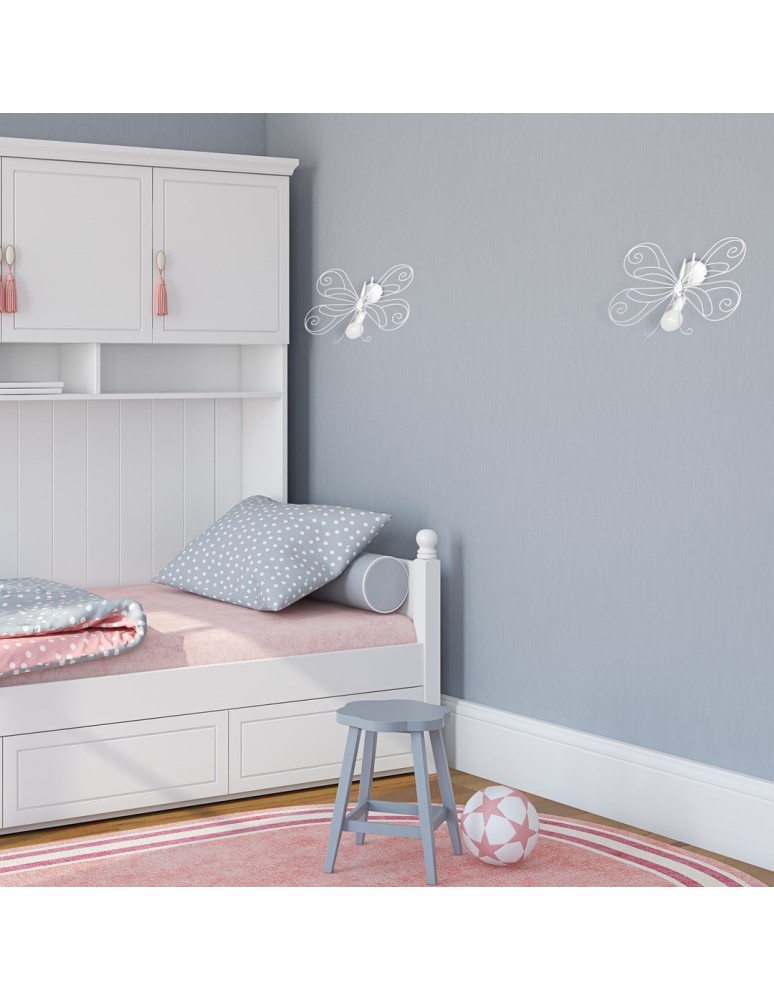 Children's wall lamps - Milagro MOTYL 2 WHITE 1 x E27 MLP5331 - product kolory-swiatla.pl 5