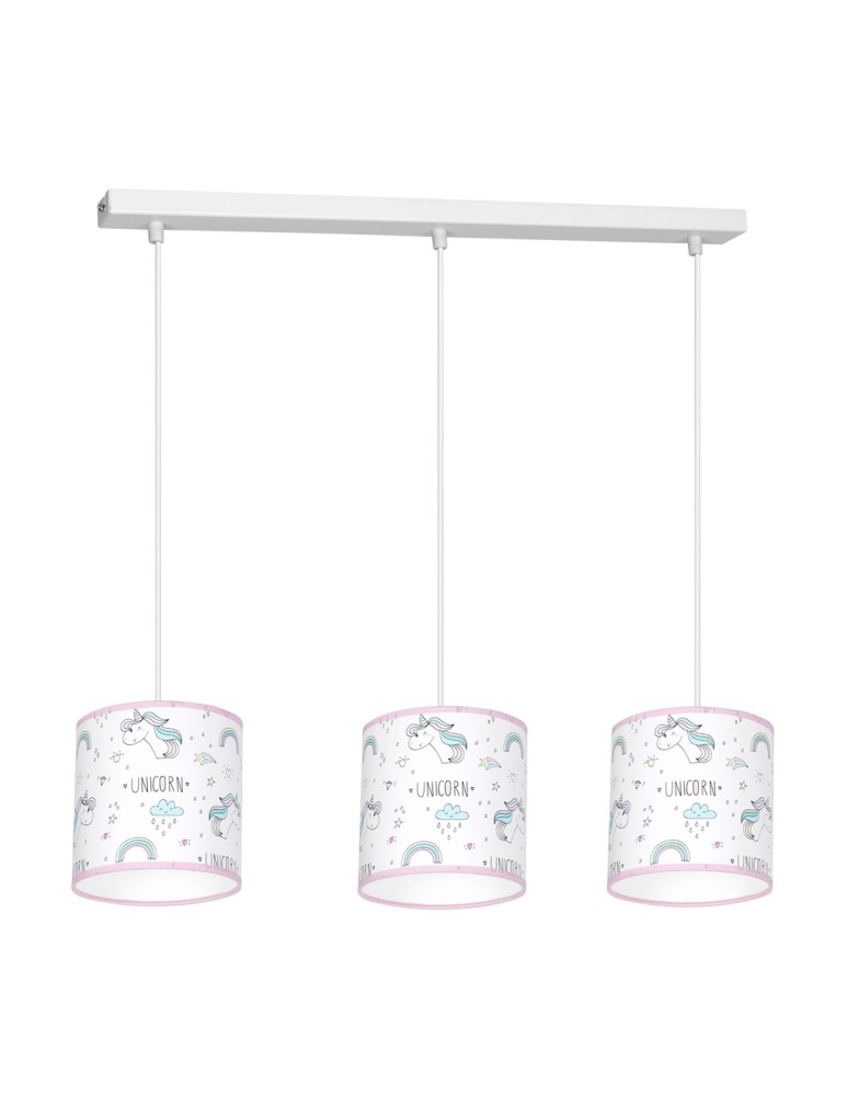Children's pendant lamps - Milagro UNICORN 3xE27 pendant lamp MLP4942 - product kolory-swiatla.pl 1