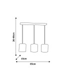 Children's pendant lamps - Milagro UNICORN 3xE27 pendant lamp MLP4942 - product 3