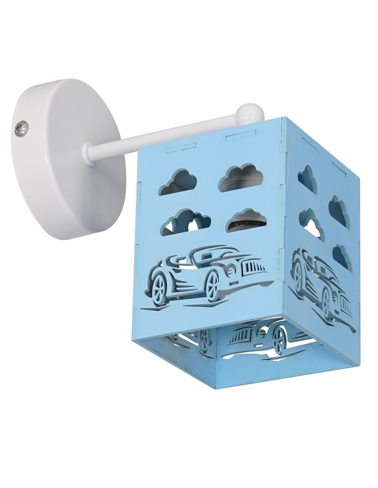 Children's wall lamps - Milagro Wall lamp RALLY BLUE 1xE27 60W MLP64800 - product kolory-swiatla.pl 2