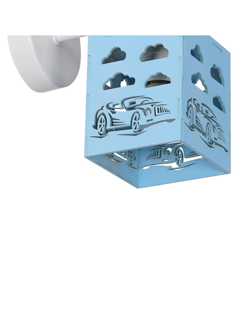 Children's wall lamps - Milagro Wall lamp RALLY BLUE 1xE27 60W MLP64800 - product kolory-swiatla.pl 3