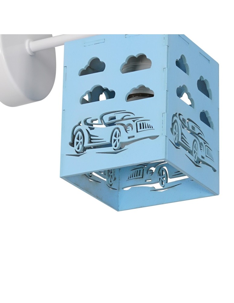 Children's wall lamps - Milagro Wall lamp RALLY BLUE 1xE27 60W MLP64800 - product kolory-swiatla.pl 4