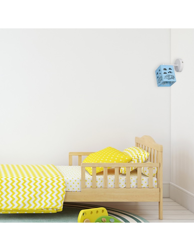 Children's wall lamps - Milagro Wall lamp RALLY BLUE 1xE27 60W MLP64800 - product kolory-swiatla.pl 5