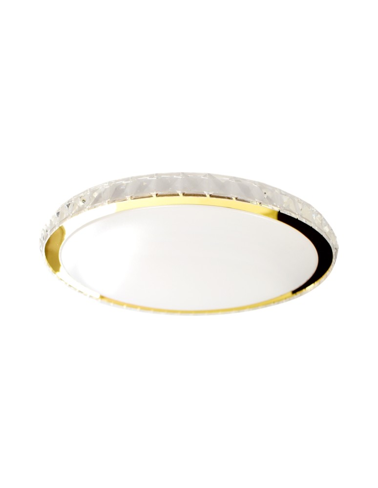 Ceiling lamps with crystals - Milagro Layla Gold 33W dimmable plafond + remote control ML8130 - product kolory-swiatla.pl 6