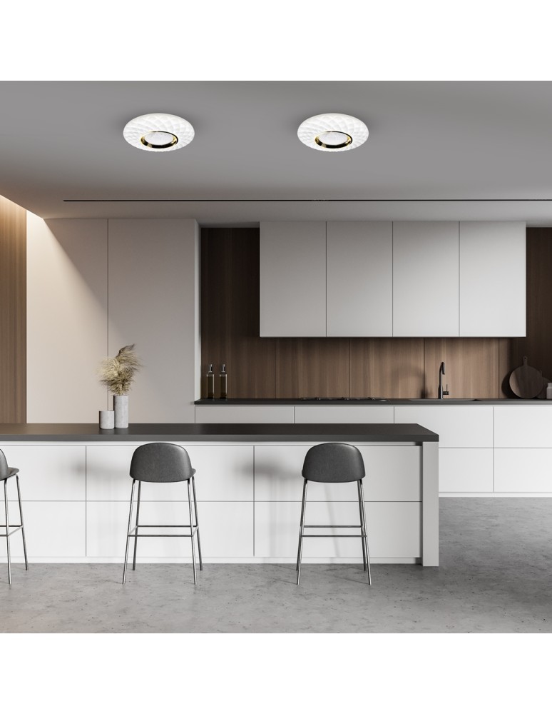 Glamour ceiling lamps - Milagro Plafond TOKYO GOLD 24W Ø400 mm + Remote control ML7908 - product kolory-swiatla.pl 3