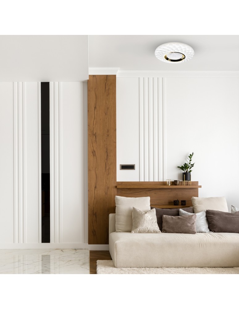 Glamour ceiling lamps - Milagro Plafond TOKYO GOLD 24W Ø400 mm + Remote control ML7908 - product kolory-swiatla.pl 4
