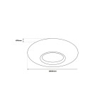 Glamour ceiling lamps - Milagro Plafond TOKYO GOLD 24W Ø400 mm + Remote control ML7908 - product 5