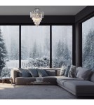 Ceiling lamps with crystals - Milagro Plafond MADISON CHROME 9xE14 ML8805 - product 3